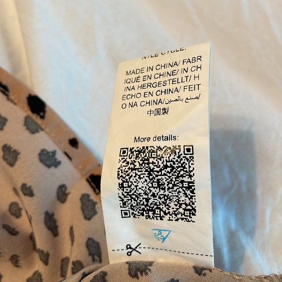 New -SHEIN size small - tan/black leopard blouse - Picture 6 of 10